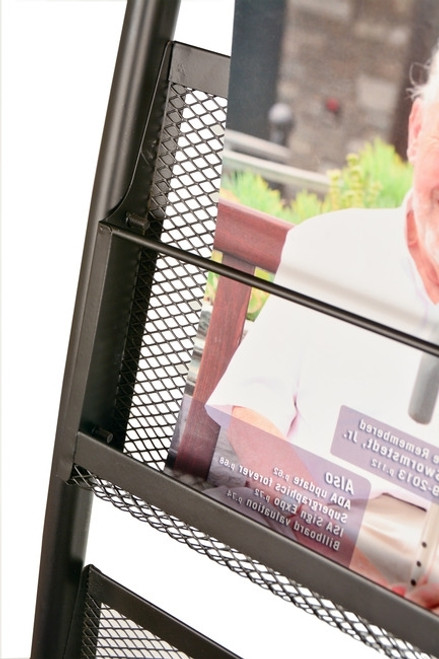 Slanted Magazine Rack