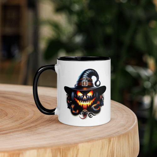 Evil Pumpkin Halloween Mug