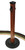 Stanchion Masters 508 Brown Wood Stanchion With Wheelchair Friendly Low Edge Base
