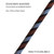 Rust White and Black Spiral Stanchion Rope