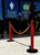 Dark Red Marble Post Stanchions