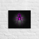 Purple Spider Dropping In Wall Art