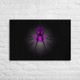 Purple Spider Dropping In Wall Art