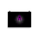 Creepy Crawly Purple Spider Poster