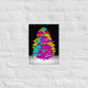 Fluorescent Floral Tree of Color Poster