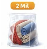 2 Mil Gusseted Poly Bags