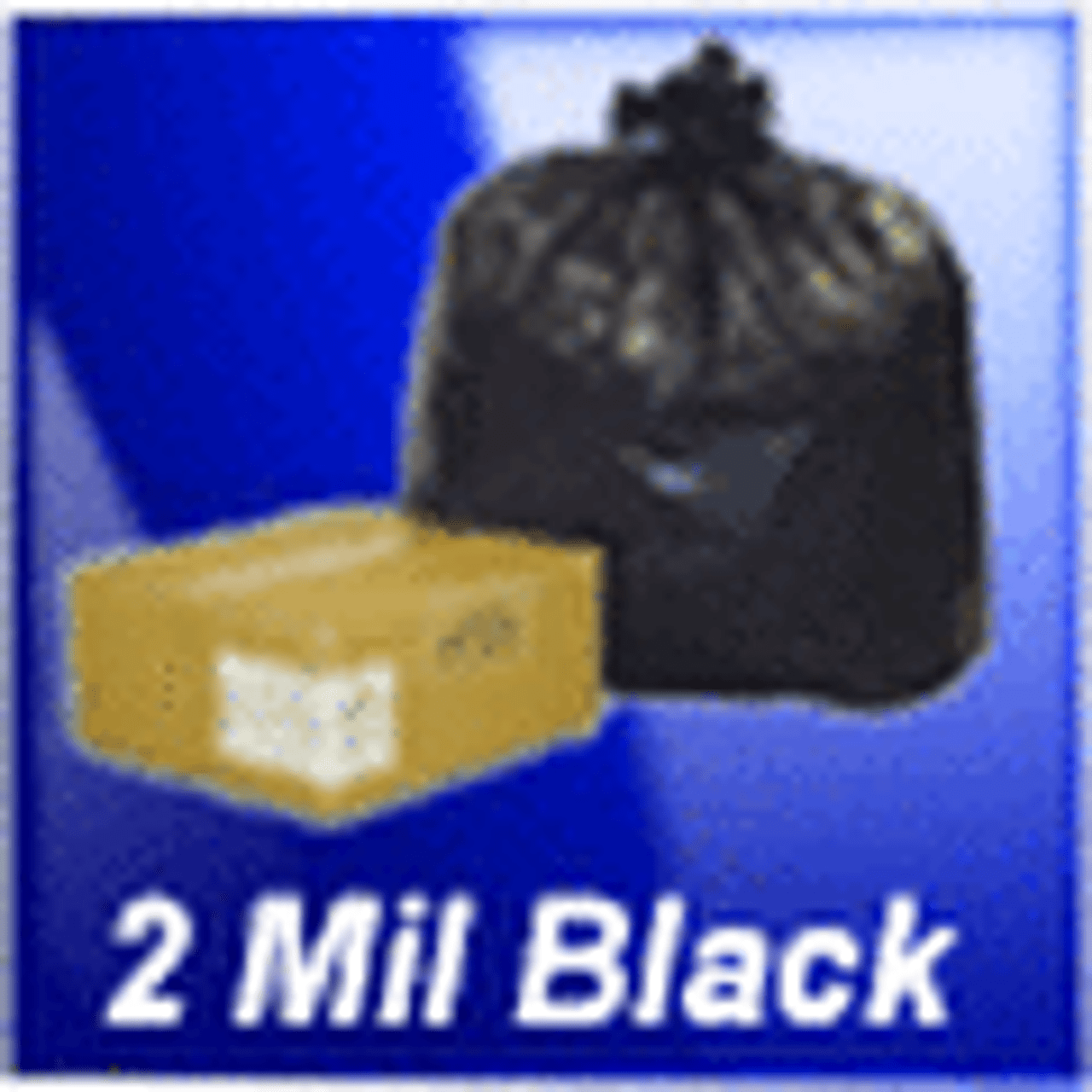 2 Mil Black Trash Can Liners