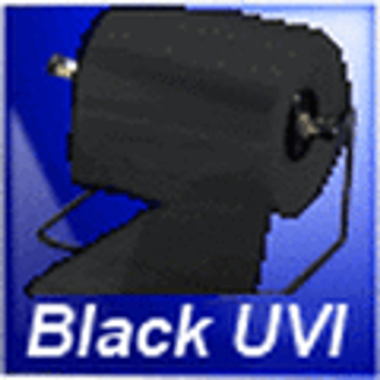 Black UVI Gusseted Bags Roll