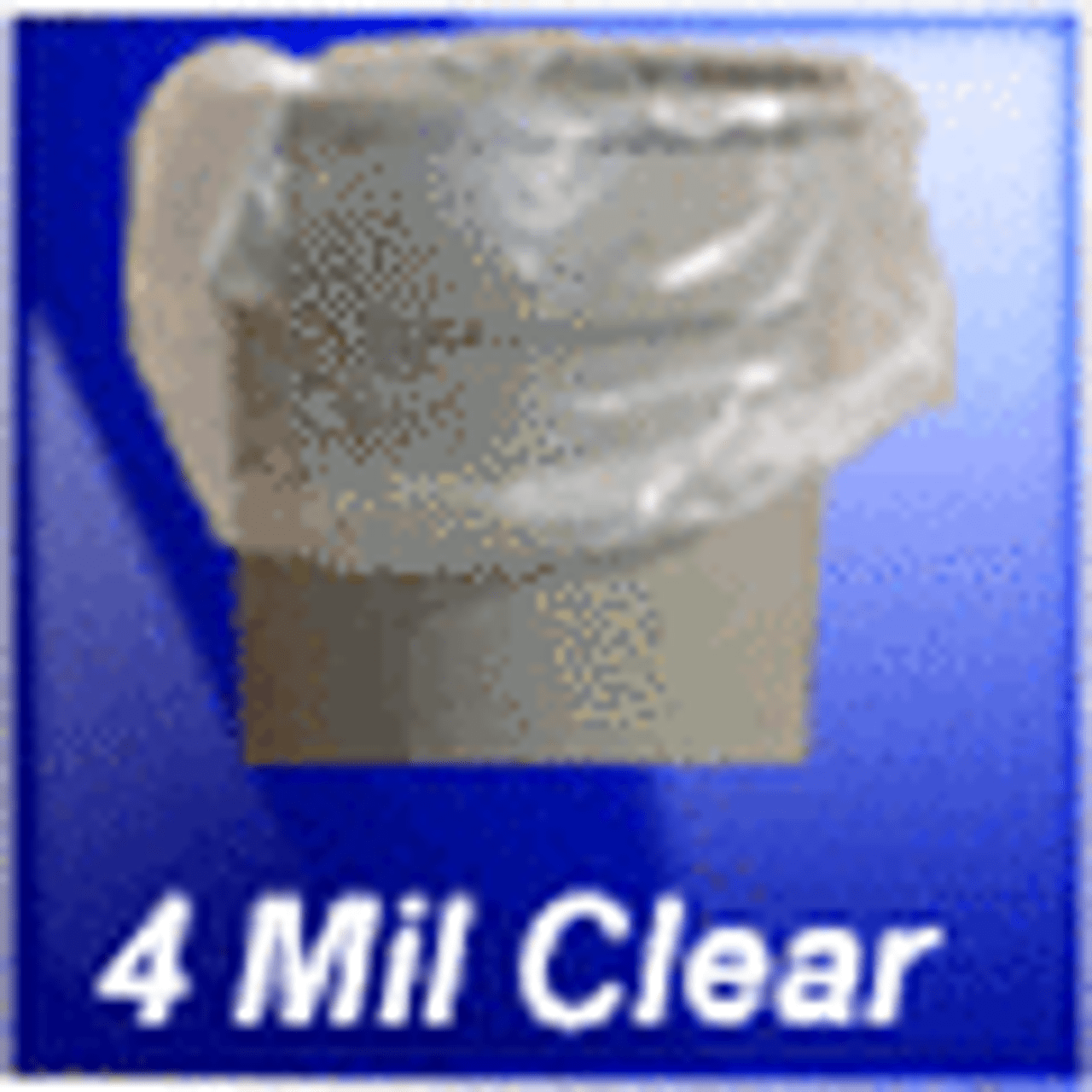 4 Mil Clear Trash Can Liners