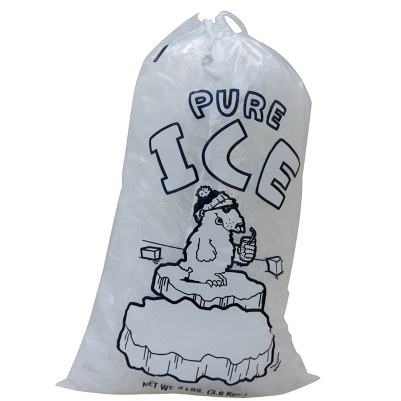 Follett 00138370 Ice Bags 20 Lb 125 Bags Per Wicket