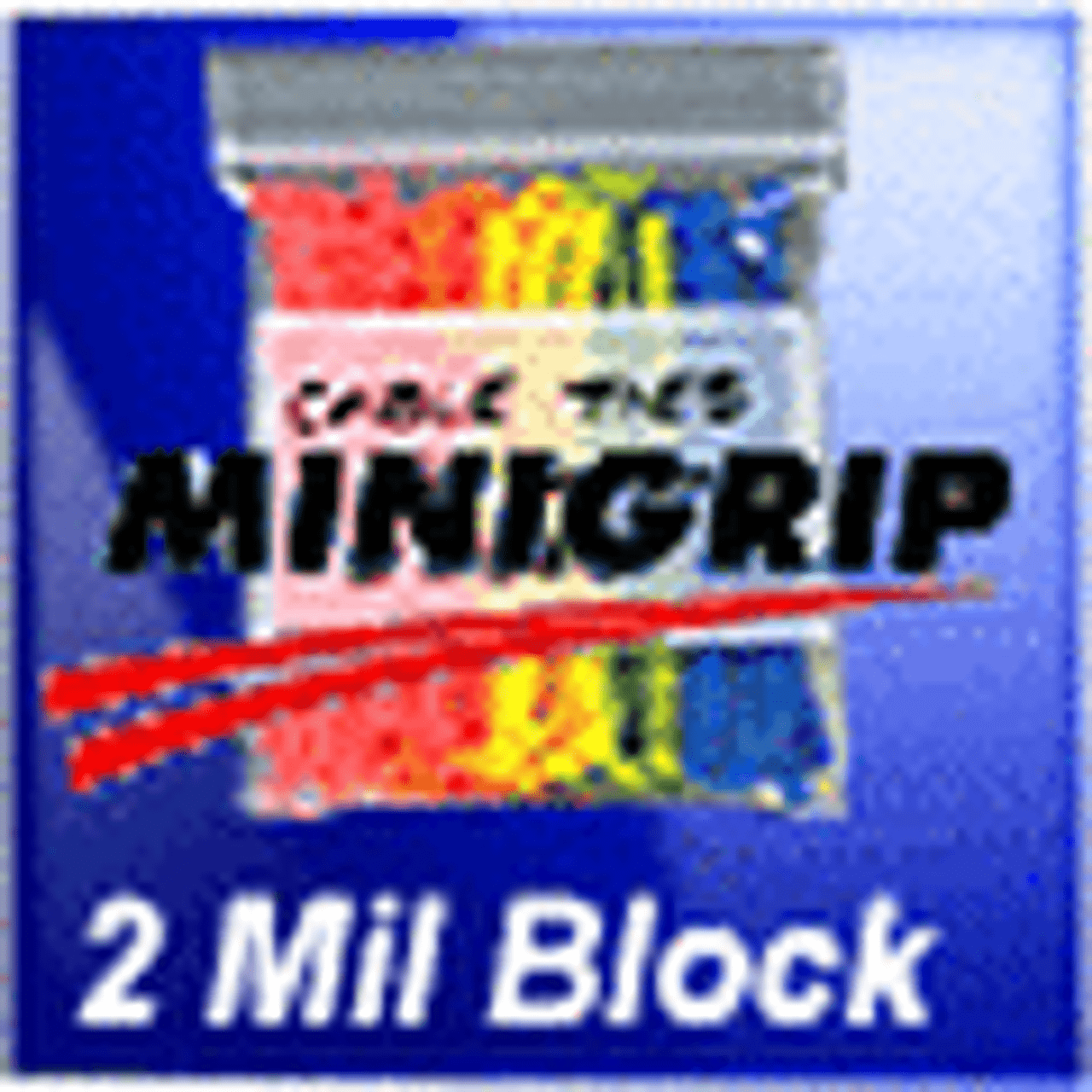 Minigrip w-White Block - 2 Mil