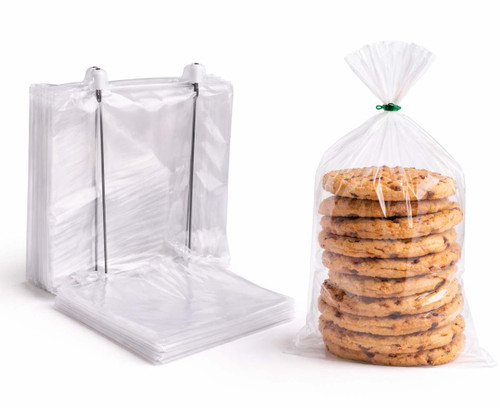 9 in. x 4 in. x 13 in. 1 Mil Polypropylene Wicketed Bottom Gusset Bags