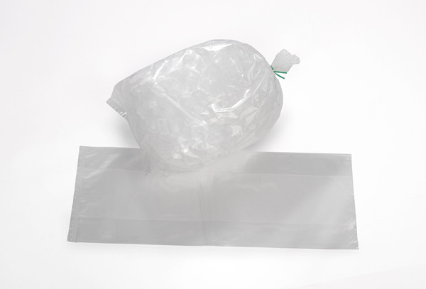 10 Lb 8" x 4" x 22" 2.5 Mil Ice Bag Clear Poly