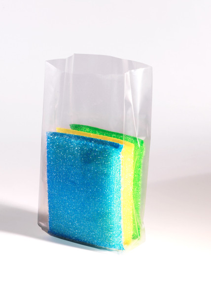 6" x 3" x 15" 1 Mil Gusseted Poly Bags on Roll