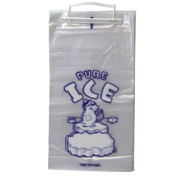 10 Lb 12" x 20" 1.5 Mil Wicketed Ice Bags POLAR BEAR