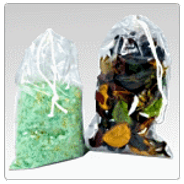 8" x 12" 1.5 Mil Polypro Pull-Tite Drawstring Bag