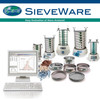 This software serves to support sieving, and the storage and representation of
particle size distributions determined with the sieve analysis. For each sieving the
measurements are stored in a file (rdf file) and are then available for extensive
evaluation.
SieveWare permits the use of 16 sieves + sieve base. The largest supported sieve
mesh aperture size is 125 mm.