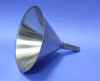 FUNNEL 304 STAINLESS STEEL 250 mm DIAMETER QTY 3
Description Stainless Funnel
Material of Construction: 304 stainless steel
Surface Finish: Better than 0.5 microns Ra
Top Diameter: 240mm
Outer Diameter of Spout: 20mm
Overall Length: 235mm
Nominal Spout Length: 88mm
Nominal Weight: 330g
Side Handle: Spot welded to cone section of funnel