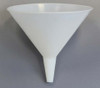 Description: SteriWare Funnel 200mm
Use: Single use, disposable funnel
Material of Construction: High Density Polyethylene (HDPE) - virgin
• Conforms to FDA CFR 177.1520
• Conforms to EU Regulations 10/2011
• Conforms to EC Regulations 1935/2004
• BSE/TSE free
Method of Construction: Single piece, injection moulded
Max. Diameter: 232mm
ID at Top of Funnel: 200mm
Overall Height: 180mm
OD at Bottom of Spout: 19mm
ID at Bottom of Spout: 15mm
OD at Top of Spout: 33mm
Nominal Weight: 96g
Moulding Environment: Class 100,000 Cleanroom
Primary Packing Environment: Class 10,000 Cleanroom
Individually Bagged? Yes (heat sealed PE/PET bag