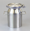 Description Clamp Container 2L
Nominal Volume: 2000ml
Material of Construction: Body: 316 stainless steel
Side Handles: 304 stainless steel
Lid: 316 stainless steel
Clamp: 316 stainless steel (may be 304 stainless steel)
Gasket: Silicone (conforms to FDA CFR 177.2600)
Method of Construction: Crevice free body, welds ground & polished
Surface Finish: Better than 0.5 microns Ra
Overall Height: 192mm
Body Height: 185mm
Body Diameter: 132mm
Nominal Weight (body, lid, clamp & gasket): 2.6 Kg
Note: The neck of the container is fitted with a 4” diameter ferrule which conforms to BS4825-3