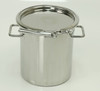 Materials of Construction: - Body: 316L stainless steel
- Lid: 316L stainless steel
- Clamp: 304 stainless steel
- Handles: 304 stainless steel
- Gasket: Silicone (FDA 177.2600 and USP Class VI compliant)