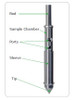 U-D Sleeve Sampler Set (675 1500S01) - The set includes a range of 10
interchangeable tips to allow different sample volumes to be taken.
Extension rods allow samples to be taken from a depth of up to 3m.