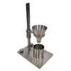 QAQC 314 Instant Coffee Free-flow Bulk Density Tester Density cup volume range: 
25cc, 100cc, 200cc, 500cc, 1000cc with calibrated certificates. 
QAQC 314 Instant Coffee Free-flow Bulk Density Tester
QAQC 314 Instant Coffee Free-flow Bulk Density Tester measures –
Bulk density QAQC 314 Instant Coffee Free-flow Bulk Density Tester is widely used in – Instant coffee QAQC 314 Inst .