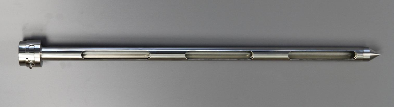 Outer Diameter of Outer Tube: 25 mm
Inner Diameter of Inner Tube: 17 mm
Overall Length: 630 mm
Slot Length: 120 mm
Slot Width: 15 mm
Number of Slots 3