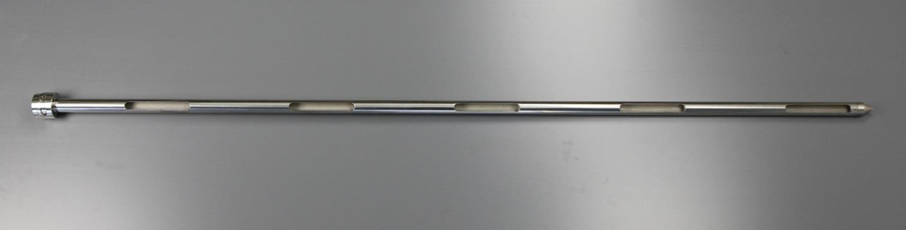 Outer Diameter of Outer Tube: 25 mm
Inner Diameter of Inner Tube: 17 mm
Overall Length: 1525 mm
Slot Length: 120 mm
Slot Width: 15 mm
Number of Slots 5