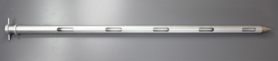 Overall Length: 1630mm
Diameter of Outer Tube: 50mm
Slot Length: 100mm
Slot Width: 25mm
Number of Slots: 5