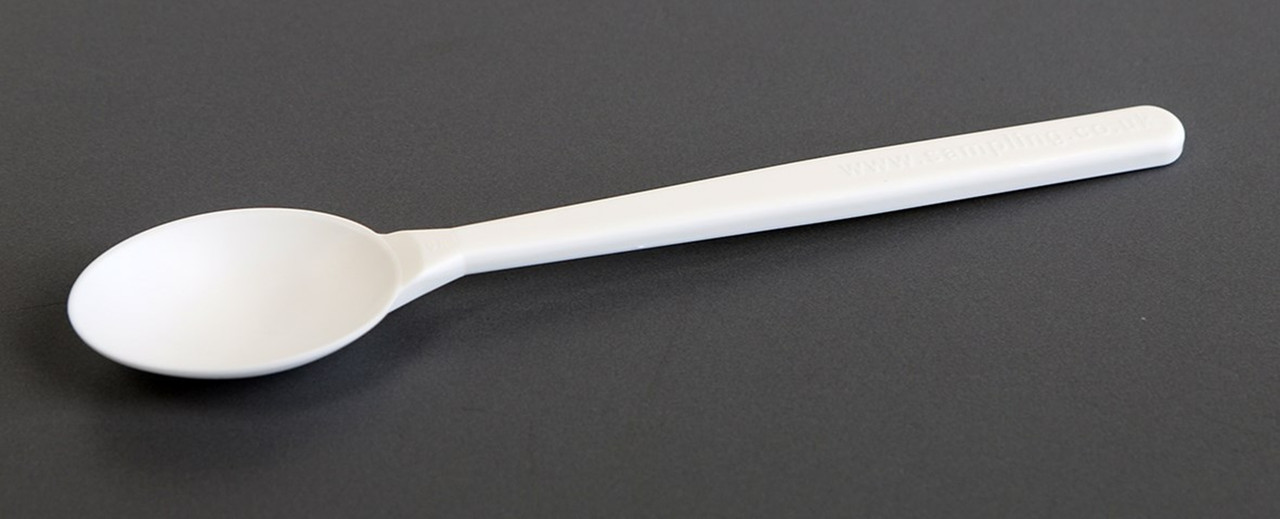 QTY 100 SAMPLE SPOON DISPOSABLE 185 mm x 10 ml STERILE  WHITE