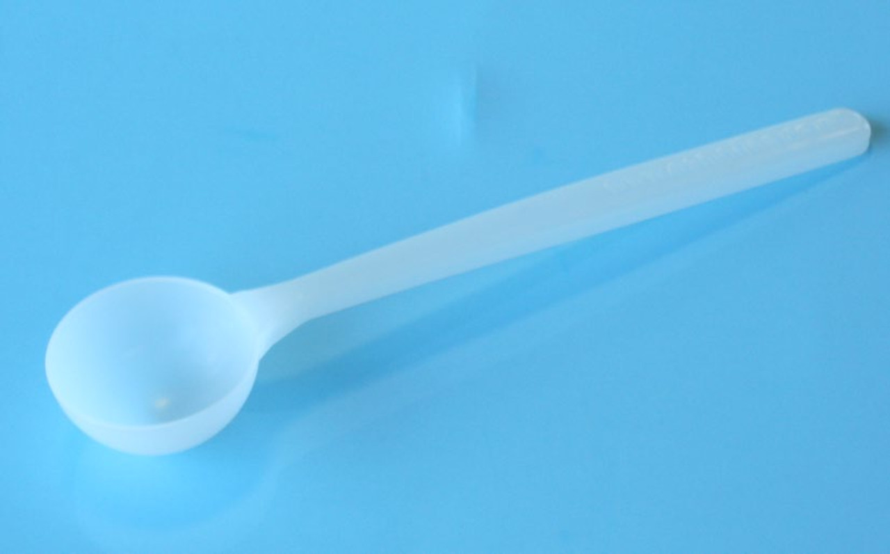 VOLUMETRIC SPOON DISPOSABLE 171 mm x 10 ml STERILE 
BOX 100 INDIVIDUALLY WRAPPED WHITE HDPE

Description
Material of Construction: 5ml High Density Polyethylene (HDPE) - virgin
•Conforms to FDA CFR 177.1520
•Conforms to EU Regs 10/2011
•Conforms to EC Regs 1935/2004

Method of Construction: Single piece, injection moulded
Nominal Bowl Volume:10ml
Length:175mm
Bowl Diameter:35mm
Nominal Weight:5g
Assembly & Packing Environment:
Individually Bagged? Class 100,000 Medical Cleanroom Yes (heat sealed PE bag)
Method of Sterilization:   Gamma Irradiation (25-45kGy)
Number of Samplers per Box: 100
BSE/TSE Free: Yes
Recommended Storage Conditions: Dry and ambient temperature