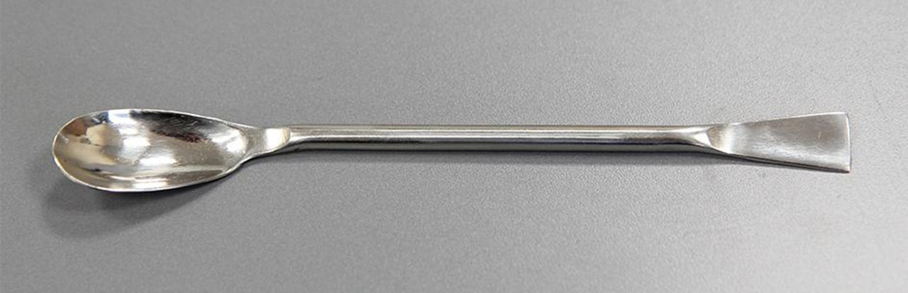 Description Stainless Spoon 2ml 155mm
Material of Construction: 304 stainless steel
Method of Construction: Fully welded, the weld is ground and polished
Surface Finish: Better than 0.5 microns Ra
Nominal Volume: 2 ml
Overall Length: 155 mm
Bowl Length: 36 mm
Max. Bowl Width: 19 mm
Weight: 21 g
BSE/TSE statement: All polishing compounds used in the manufacture of this scoop are
of vegetable origin
Storage Conditions: Dry, ambient conditions