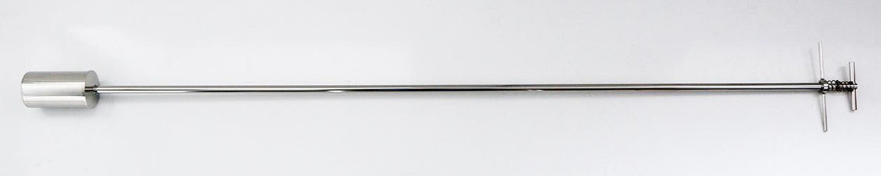 Cup Sampler (large volume) 1500 mm
Volume 500ml (nominal)
Material of Construction: Cup 316 stainless steel
Cup Lid 316 stainless steel
Inner Rod 316 stainless steel
Outer Rod 316 stainless steel
Handles 316 stainless steel
Spring Stainless steel (non product contact part)
Surface Finish: Satin finish (better than 0.5μm Ra)
Overall Length: 1700mm
Diameter of Cup: 75mm
Weight: 3.3kg (approx.)