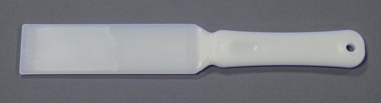 Material of Construction: High Density Polyethylene (HDPE) - virgin
•Conforms to FDA CFR 177.1520
•Conforms to EU Regulations 10/2011
•Conforms to EC Regulations 1935/2004
Method of Construction: Single piece, injection molded
Overall Length: 260mm
Blade Length: 150mm
Blade Width: 40mm
Nominal Weight: 44g
Moulding & Packing Environment: Class 100,000 Cleanroom
Individually Bagged? Yes (heat sealed PE bag)
Method of Sterilization: NA
Number of Samplers per Box: 100
BSE/TSE Free: Recommended Storage Conditions: Dry and ambient temperature