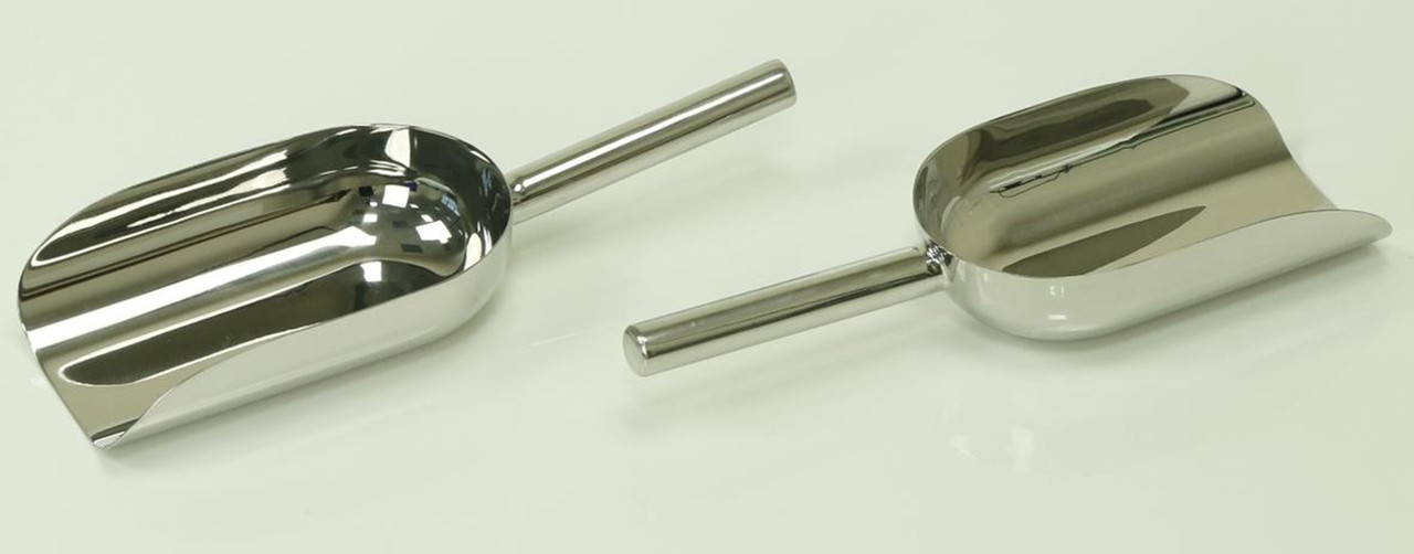 Open PharmaScoops
Heavy duty construction
316L stainless steel
Crevice free
Satin finish
Radiused corners for easy cleaning
GMP correct
Description: Open PharmaScoop® 750ml
Material of Construction: 316L Stainless Steel
Method of Construction: Crevice free, all interior welds ground and polished
Surface Finish: Better than 0.5 microns Ra
Nominal Volume: 750ml
Overall Length: 320mm
Body Length: 205mm
Body Diameter: 125mm
Scoop Height: 50mm
Nominal Weight: 420g
BSE/TSE statement: All polishing compounds used in the manufacture of this product are of vegetable origin
Recommended Storage Conditions: Dry and ambient temperature