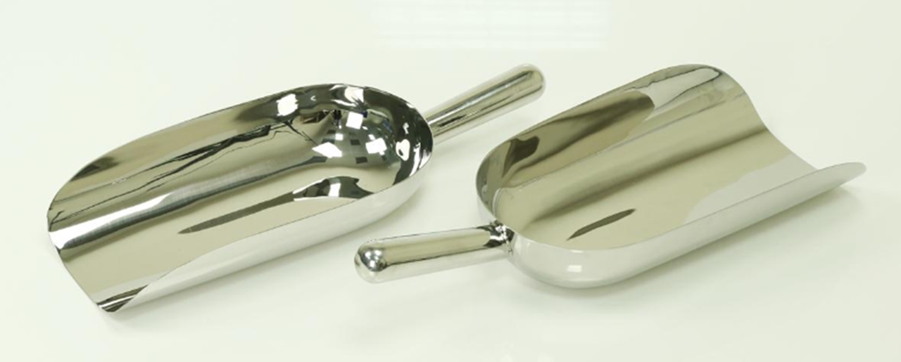 Description Open PharmaScoop 2000ml
Nominal Volume: 2000ml
Material of Construction: 316L stainless steel
Method of Construction: Crevice free, all welds ground and polished
Surface Finish: Better than 0.5 microns Ra
Overall Length: 410mm
Body Length: 290mm
Body Width: 155mm
Scoop Height: 63mm
Nominal Weight: 670g
BSE/TSE statement: All polishing compounds used in the manufacture of this product are of vegetable origin
Recommended Storage Conditions: Dry and ambient temperature