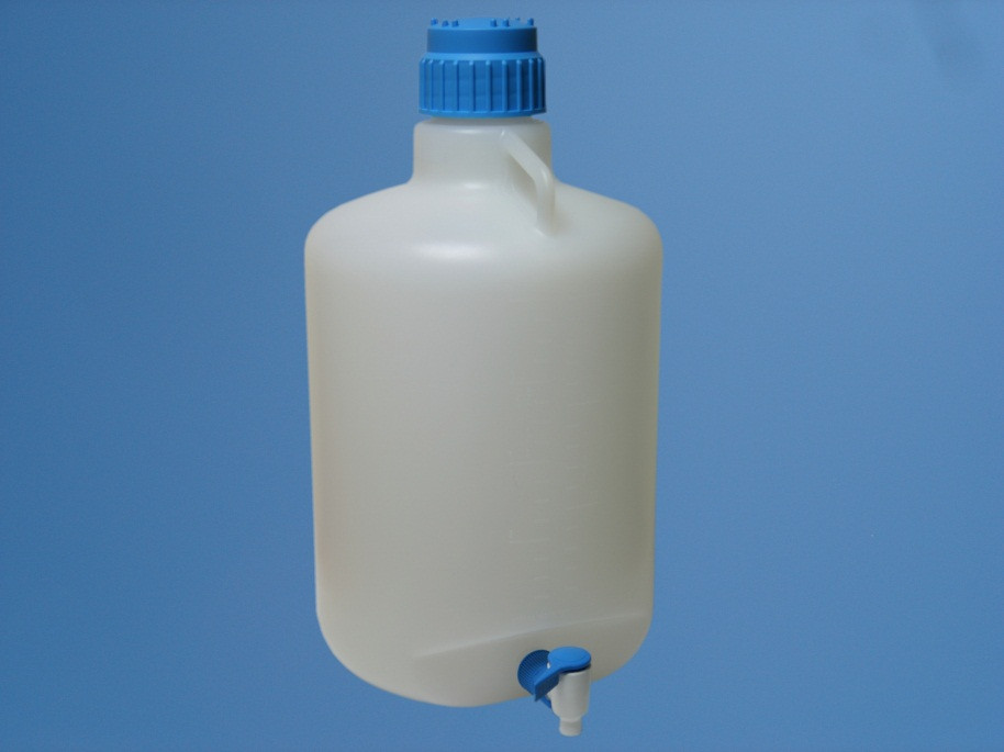 CARBOY POLYPROPYLENE SAMPLE CONTAINER 20 liter WITH STOPCOCK
Description Carboy 20L with Stopcock
Materials of Construction:
20L Carboy PP (conforms to FDA 177.1520 & USP Class VI)
Cap PP (conforms to FDA 177.1520 & USP Class VI)
Ring Seal TPE (conforms to FDA 177.1810 & USP Class VI)
Stopcock PP (conforms to FDA 177.1520 & USP Class VI)
Nominal Volume: 20 Liters
Nominal Height: 530mm
Max. Diameter: 290mm
Internal Neck Diameter: 65mm
Autoclavable? Yes
Weight: 2.0Kg