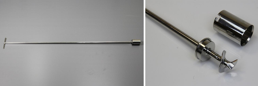 Description Ice Sampler 1050mm
Materials: 316L stainless steel
Method of Construction: Crevice free, all welds ground and polished
Surface Finish: Better than 0.5 microns Ra
Nominal Sample Volume: 50ml
Overall Length: 1050mm
Diameter of removable Cover: 40mm
Length of removable Cover: 57mm
Nominal Weight: 840g
BSE/TSE statement: All polishing compounds used in the manufacture of this sampler are
of vegetable origin and so are BSE/TSE free.
Recommended Storage Conditions: Dry and ambient temperature