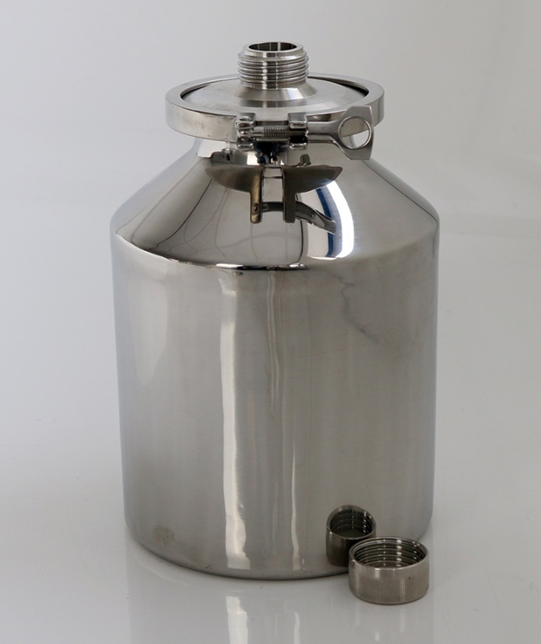 Stainless Container 10L with External GL45 Thread
• Multi purpose containers
• Heavy duty construction
• Crevice free interior
• 316L stainless steel construction
• Lid can be completely removed for full cleaning