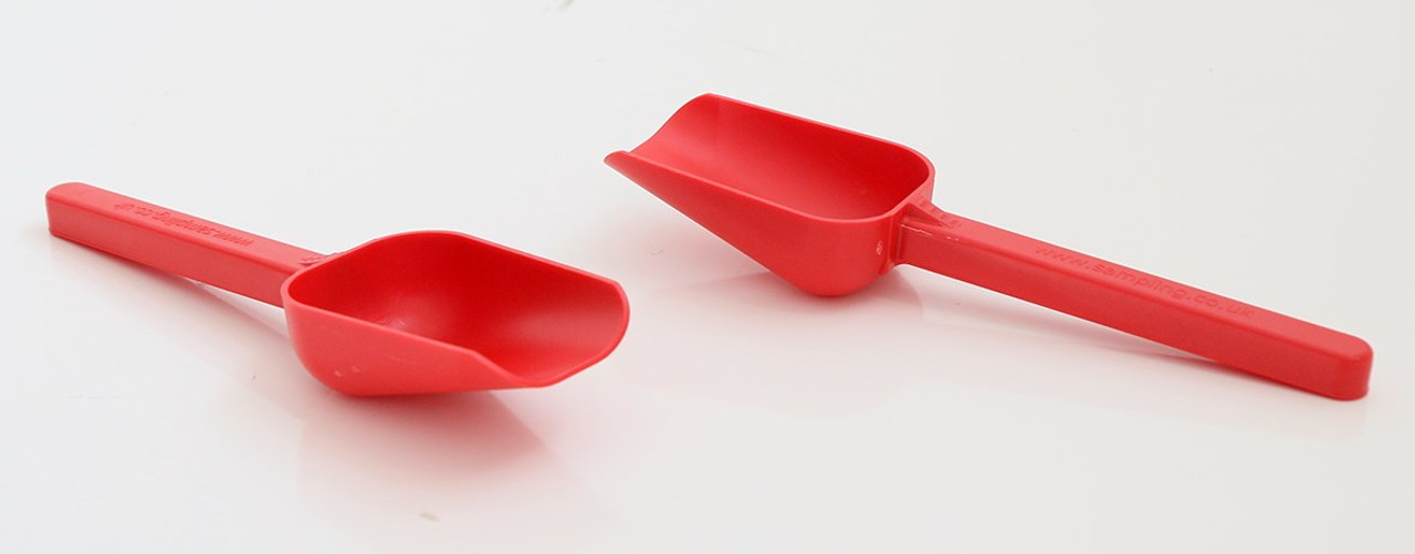 Description: Disposable Pharmaceutical Scoop – 60 ml 
High Impact Polystyrene Pre-Sterilized Red
Case 100