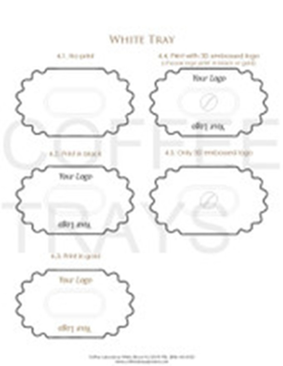 High quality White Polystyrene Sample Trays