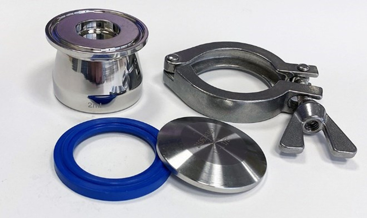 Crevice free interior, welds ground & polished