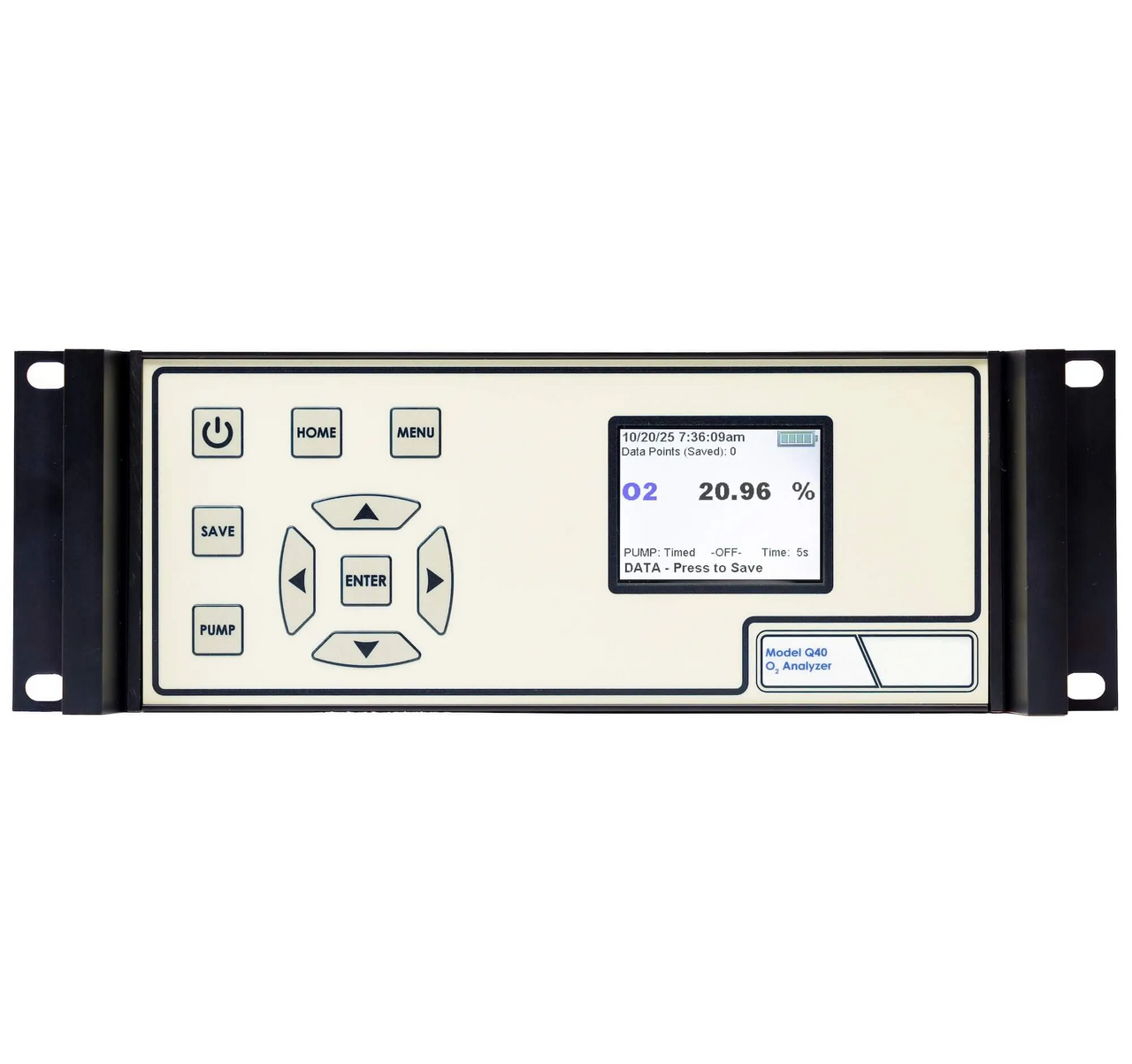 The Q40 Series is equipped with fast response sensors, and is ideal for many different types of applications
including: Inert Gas Systems,Pre-gas check in MAP food packaging,Research, Oil and Gas Industry,
Carbon Capture,Reactors,Process Applications,Controlled atmosphere rooms Gas blending
Also it has a sampling pump, data collection, utilize electrochemical O2 sensor,
sample fitting actions, and microprocessor of electronics.