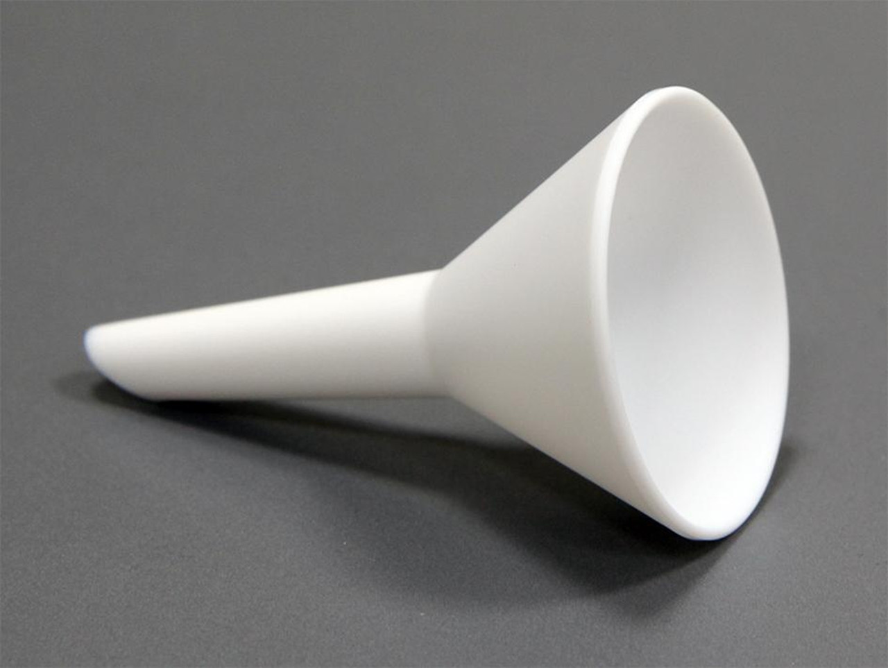 Description PTFE Funnel 30mm
Material of Construction: PTFE
Construction: Single piece, crevice free
Nominal Max. Outer Diameter: 33 mm
Nominal Outer Diameter of Spout: 10 mm
Nominal Length of Spout: 28 mm
Nominal Overall Height: 50 mm
Nominal Weight: 7 g
Quantity per Pack: 1
Recommended Storage Conditions: Dry and ambient temperature