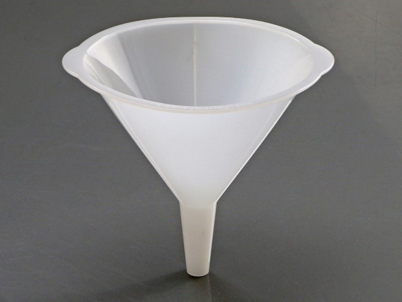 Description: Liquid Funnel 100mm
Material of Construction: Polypropylene (PP) - virgin
• Conforms to FDA CFR 177.1520
• Conforms to EU Regulations 10/2011
• Conforms to EC Regulations 1935/2004
• BSE/TSE free
Method of Construction: Single piece, injection moulded
Max. Diameter: 117mm
ID at Top of Funnel: 100mm
Overall Height: 103mm
OD at Bottom of Spout: 11mm
ID at Bottom of Spout: 8mm
OD at Top of Spout: 17mm
Nominal Weight: 16g
Recommended Storage Conditions: Dry and ambient temperature
