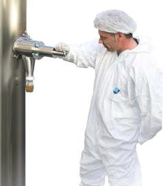 Freeglide manual inline powder sampler