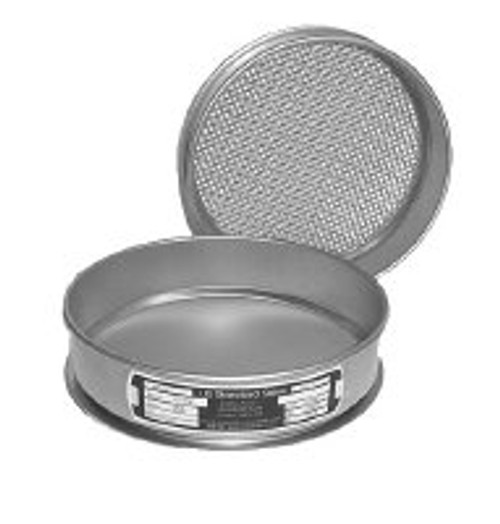 SIEVE 008" CERTIFIED STAINLESS STEEL SIEVE US STD 106.00mm__ASTM 4.24 inch__TYLER na FULL HEIGHT