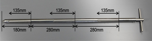 Pocket Sampler SS 900 mm INNER ROD 316 SS 3 POCKETS 20ml ea