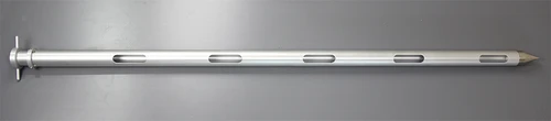 Overall Length: 1630mm
Diameter of Outer Tube: 50mm
Slot Length: 100mm
Slot Width: 25mm
Number of Slots: 5